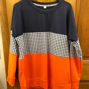 Navy & Orange Sweatshirt
